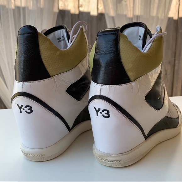 Yohji Yamamoto Shoes - Adidas Yohji Yamamoto Y-3 Wedge Hightop Sneakers